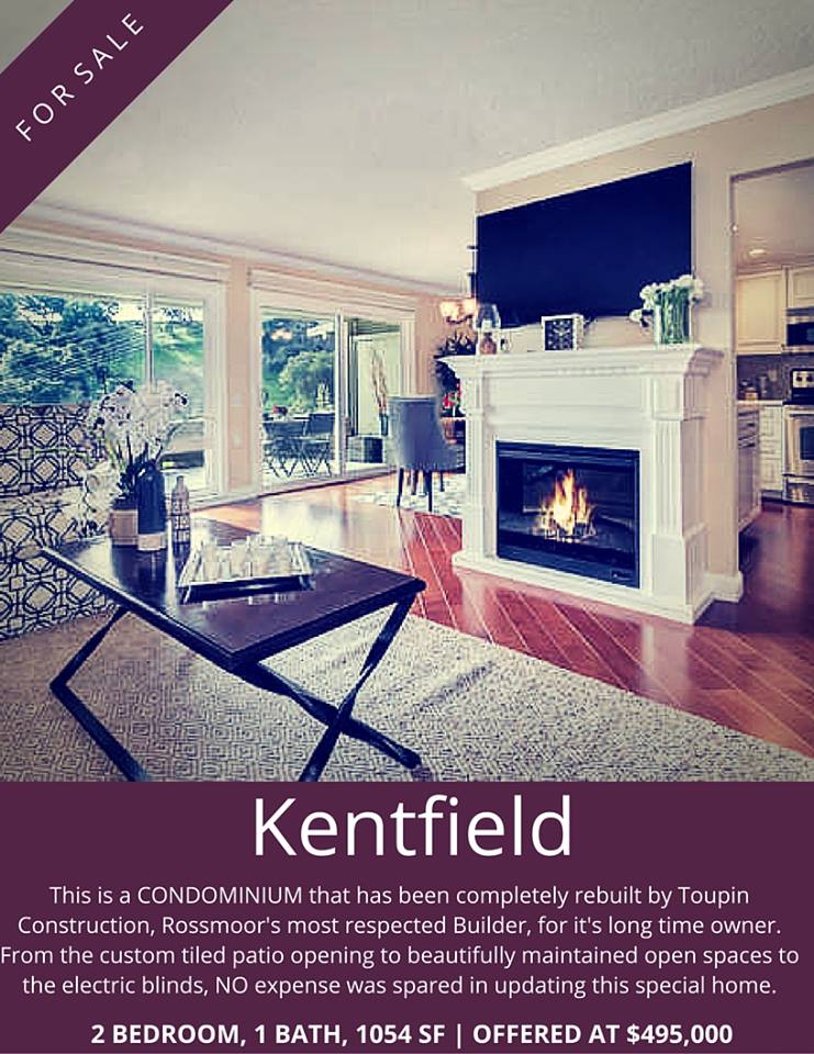 Kentfield condo with fireplac
